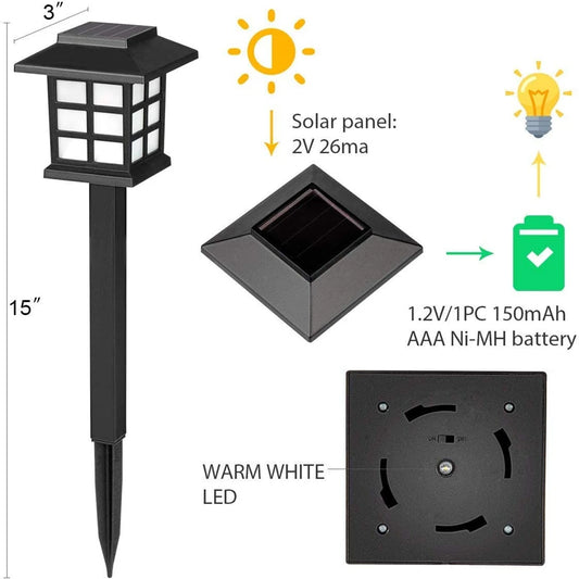 8pcs solar nitelights