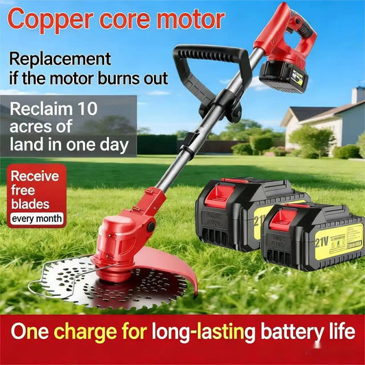Heavy Duty Brush Saw W/Batteries