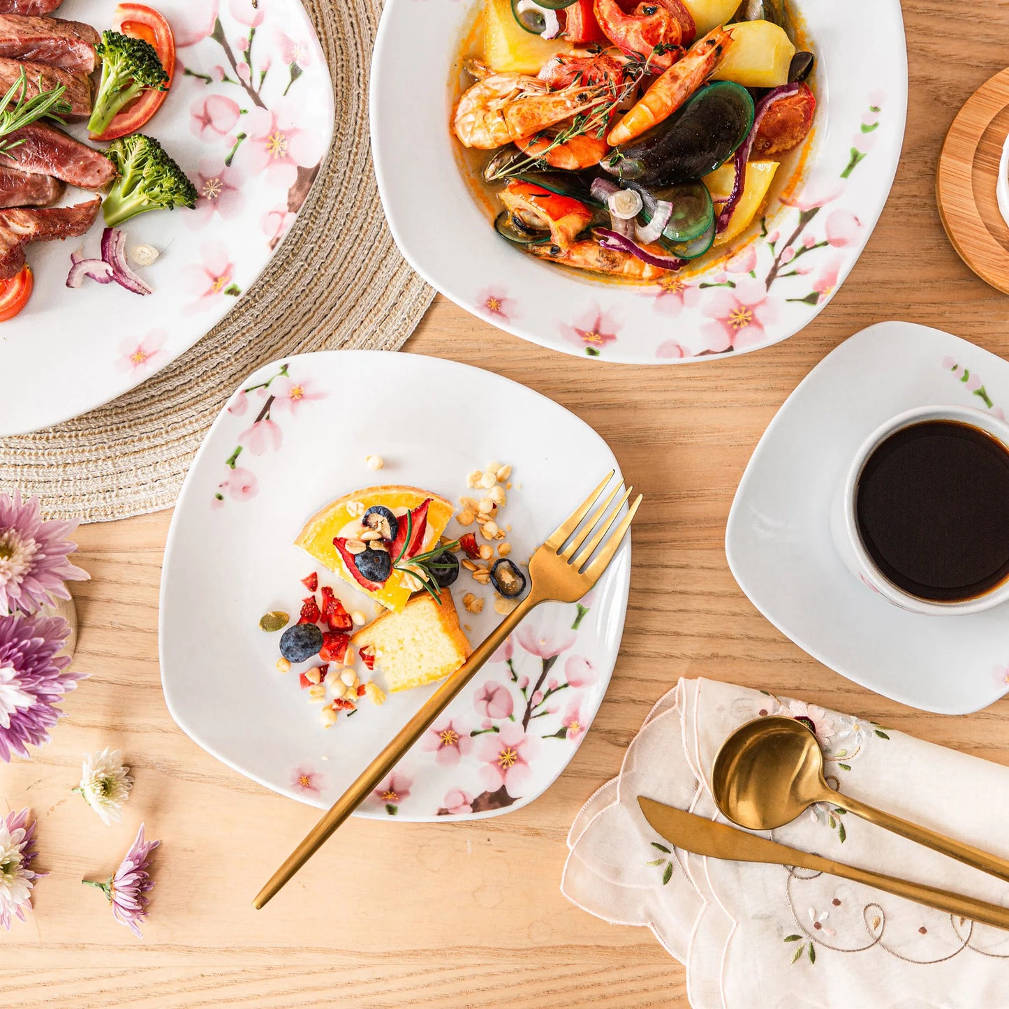VEWEET ANNIE 30 Pc China Set for 6 Places