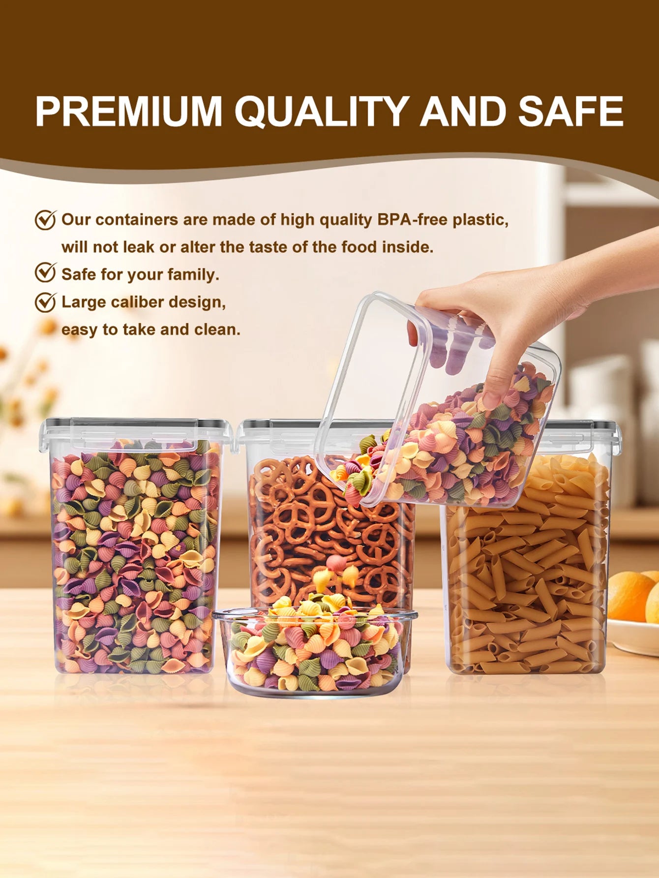 48pcs,Sealed food storage containers with LIDS,