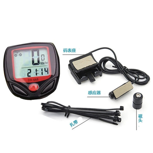 Bicycle Speedometer, Waterproof Wired Digital