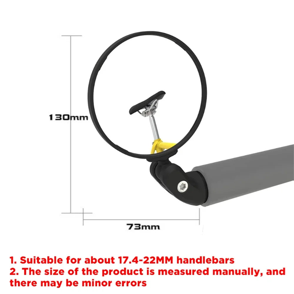 Universal Bicycle Mirror Rearview Adjustable Rotate Wide-Angle