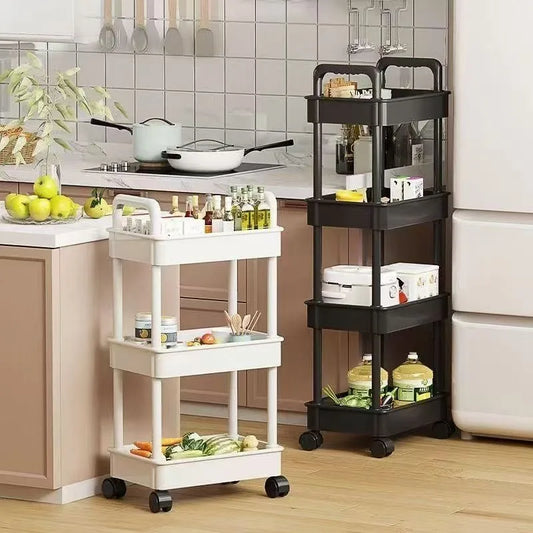 Hot 5-tier Kitchen Storage Shelf, Mobile Trolley