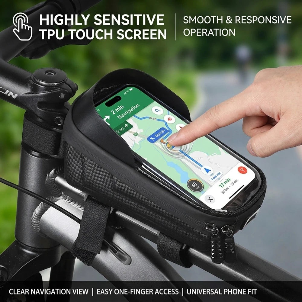 Touchscreen Bike Top Tube Bag