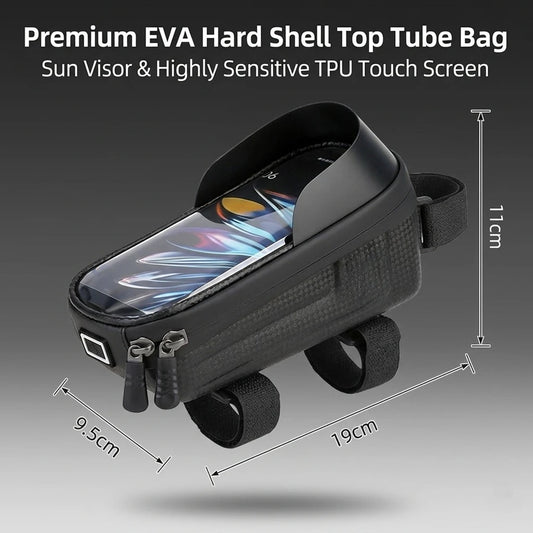 Touchscreen Bike Top Tube Bag