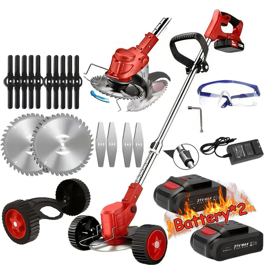 Lawn Edger, Weed Wacker, Cordless W/Batteries and Accessories