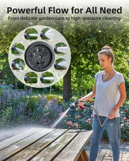 Retractable garden hose reel With 100' 1/2 hose