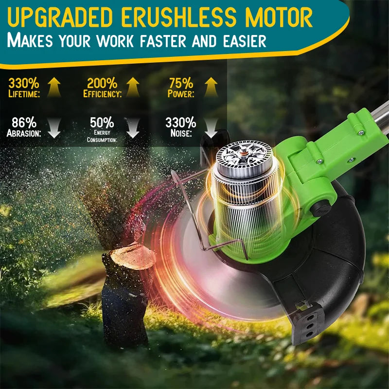 Cordless Gardening Tool W/Batteries and Accessories