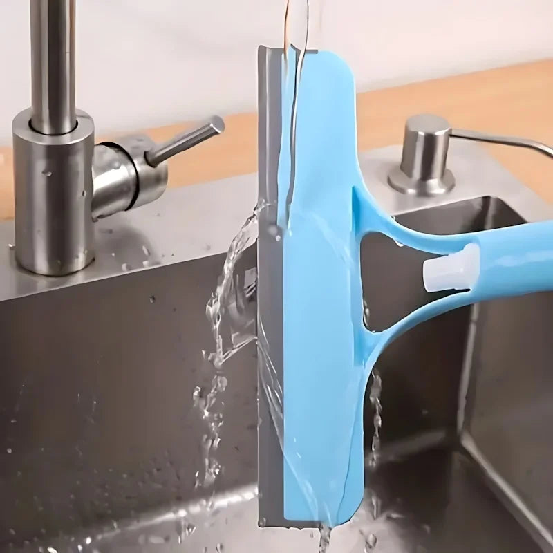 3-in-1 Window Cleaning Tool - Handheld Sprayer, Squeegee & Scrubber