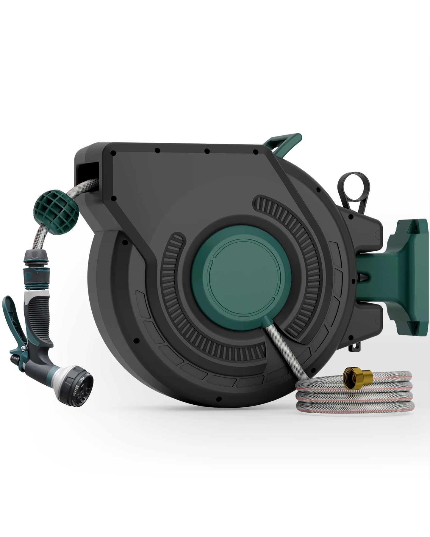 Retractable garden hose reel With 100' 1/2 hose