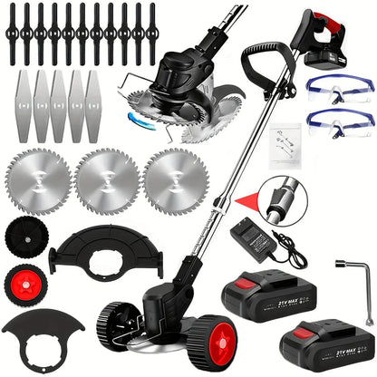 Lawn Edger, Weed Wacker, Cordless W/Batteries and Accessories