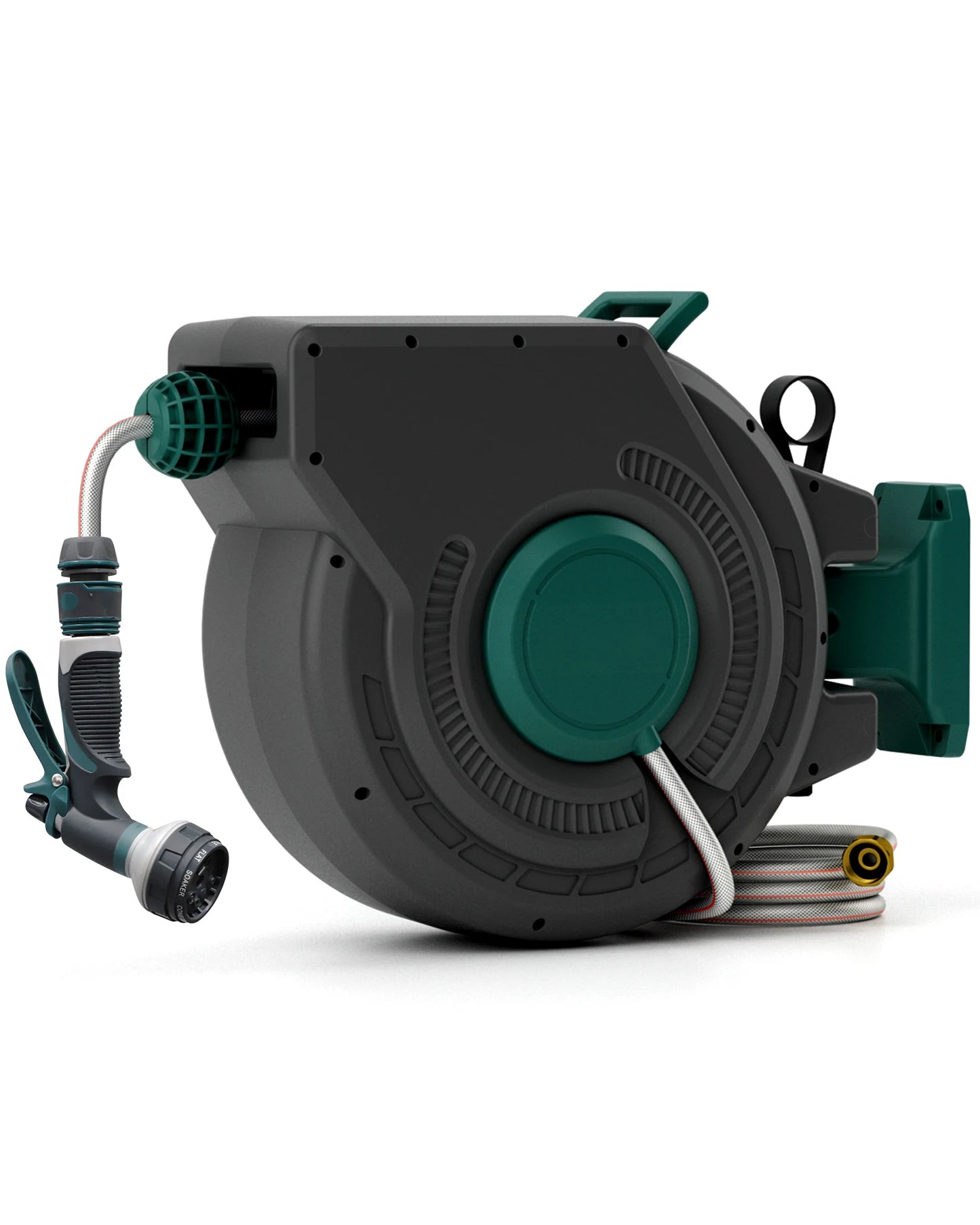 Retractable garden hose reel With 100' 1/2 hose