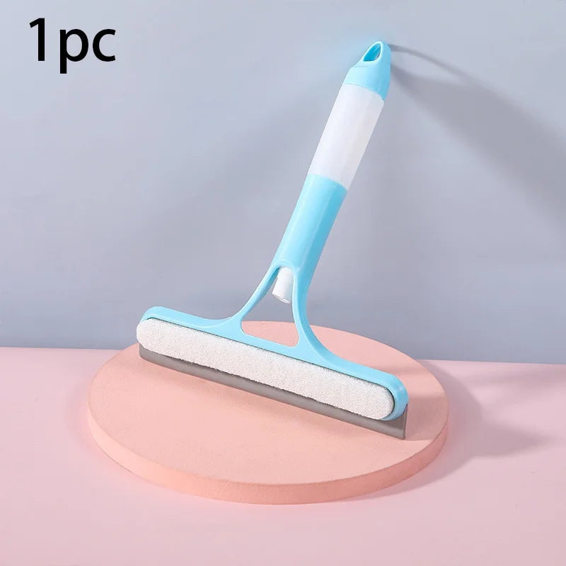 3-in-1 Window Cleaning Tool - Handheld Sprayer, Squeegee & Scrubber