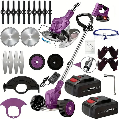Lawn Edger, Weed Wacker, Cordless W/Batteries and Accessories