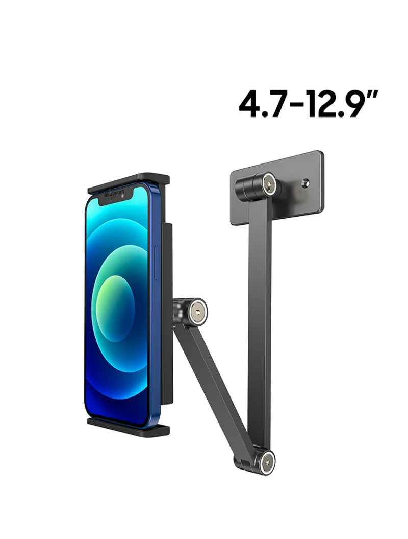 Tablet Wall ceiling Mount for Kitchen Foldable Adjustable 5-13 inch Tablet stand For phone & tablet & ipad