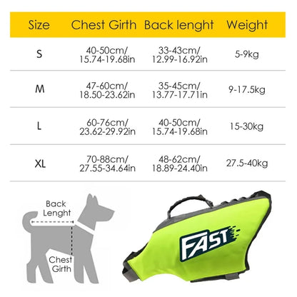 Pet Swimming Life Jacket Safety Vest for Dogs