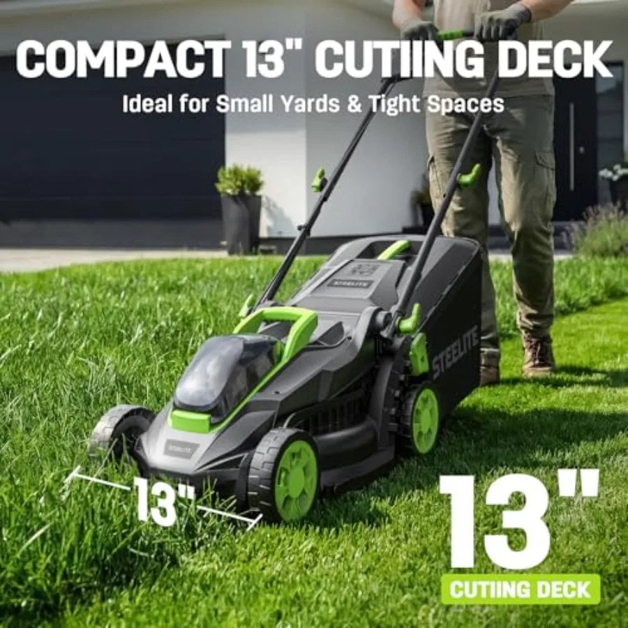 20V Cordless Electric Lawn Mower and String Trimmer Combo