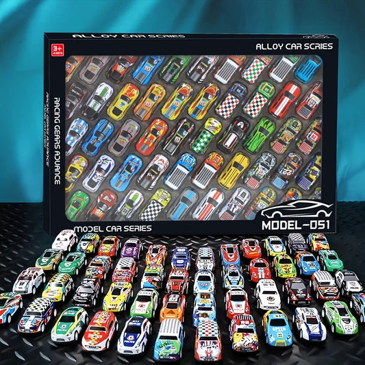 50PCS 3 inch Cars Toys Set