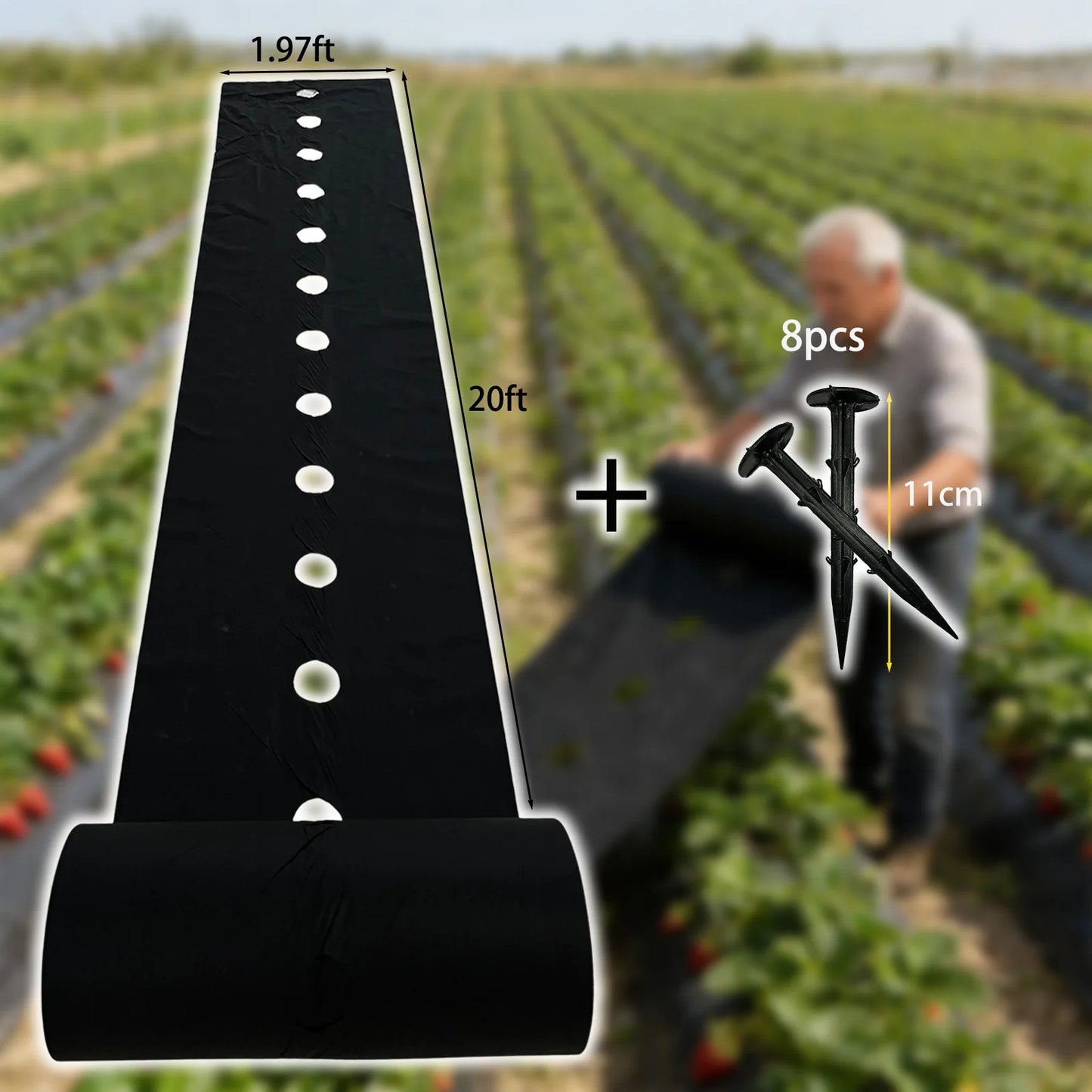 Perforated Weed Barrier Fabric Kit