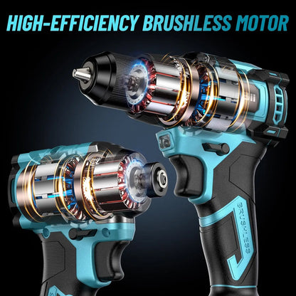 21V Drill and Driver Cordless w/batteries & acces