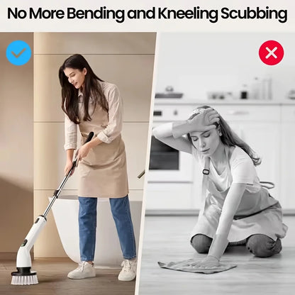 9-in-1 USB Rechargeable Electric Cleaning Brush
