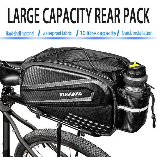 Large-capacity hard-shell rear camel bag for bicycles