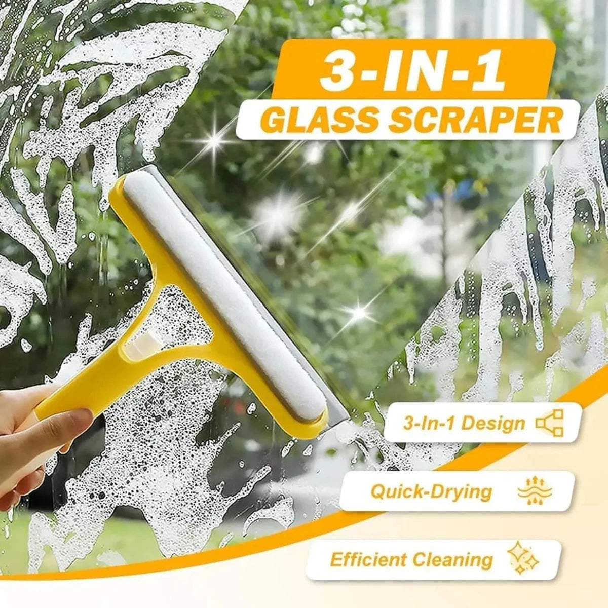 3 in 1 Window Cleaning Squeegee