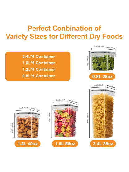 48pcs,Sealed food storage containers with LIDS,
