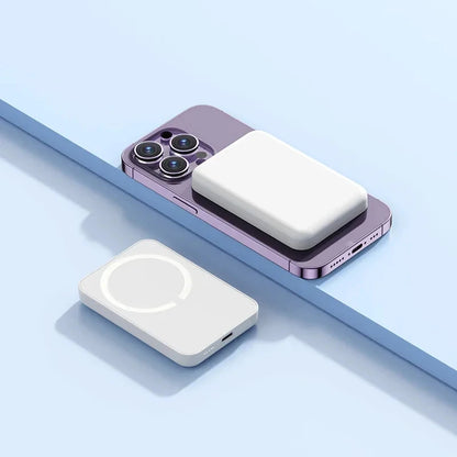 50000mAh Magnetic Power Bank for iPhone 15 14 13 22.5W 15W Fast Charging Wireless Powerbank With Cable Holder for Samsung Xiaomi