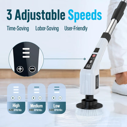 Cordless Cleaning Brush 8 in 1 Multifunctional