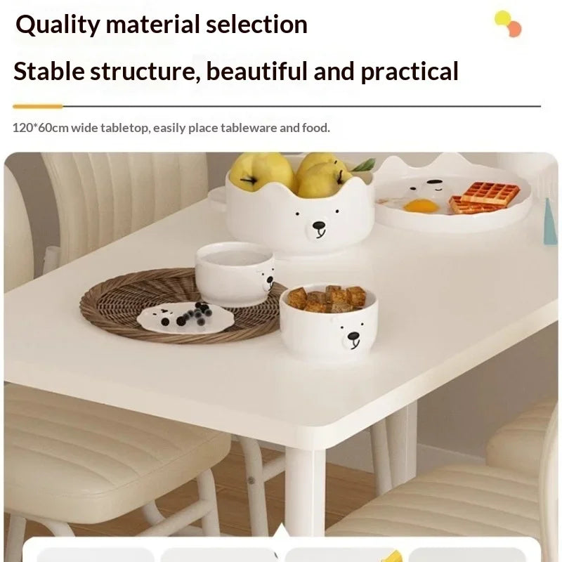 Dinner Table Extendable W/ 4 comfortable chairs