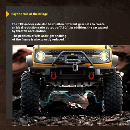 NEW Upgrades 2025 HB R001 Bronco with electric winch 1/10 4WD Remote Control Off-road Vehicle Electric Model RC Climbing