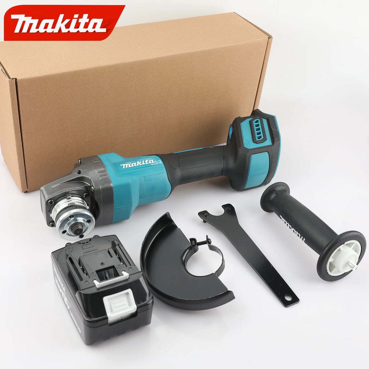 Angle Grinder, Makita, W/battery and access