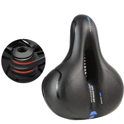 Breathable Hollow MTB and Road Bike Saddle with Shock Absorption and Ergonomic Comfort