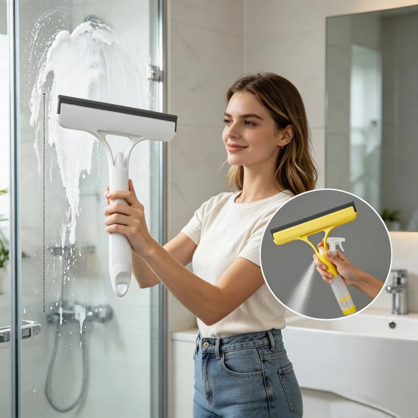 3 in 1 Window Cleaning Squeegee