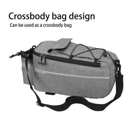 Electric folding rack bag for ground bikes, camel bag accessories, and rear seat bag for riding equipment