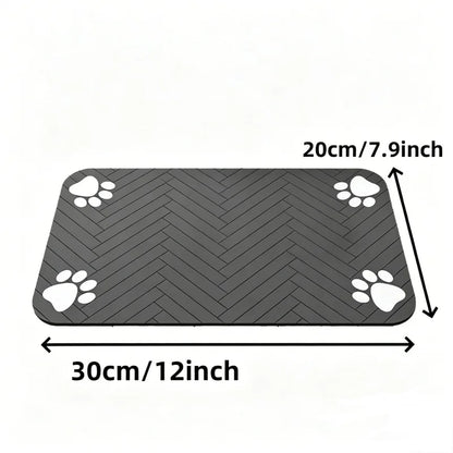 Pet Feeding Mat-Absorbent Pet Placemat for Food and Water