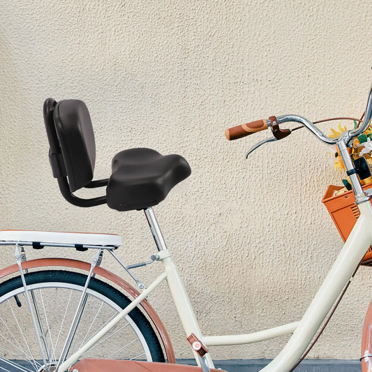 Bike Seat with Backrest, Large Comfortable Cushion, Tricycle Saddle, Wide Back Support, Ergonomic Design for Long Ride Comfort