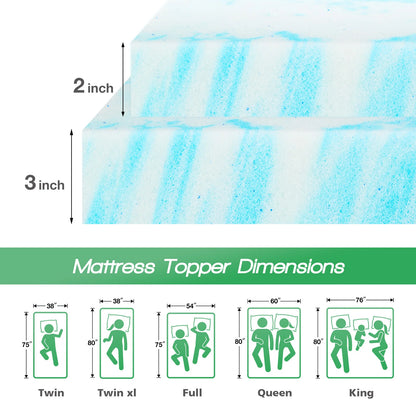 2-3" Memory Foam Mattress Topper