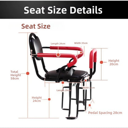Rear-mounted Child Bike Seat Saddle‌ Armrest Easy Installation ‌Child Bicycle Seat for MTB Pedal Child Safety Seat Baby Seat
