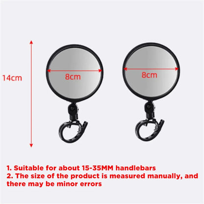 Universal Bicycle Mirror Rearview Adjustable Rotate Wide-Angle