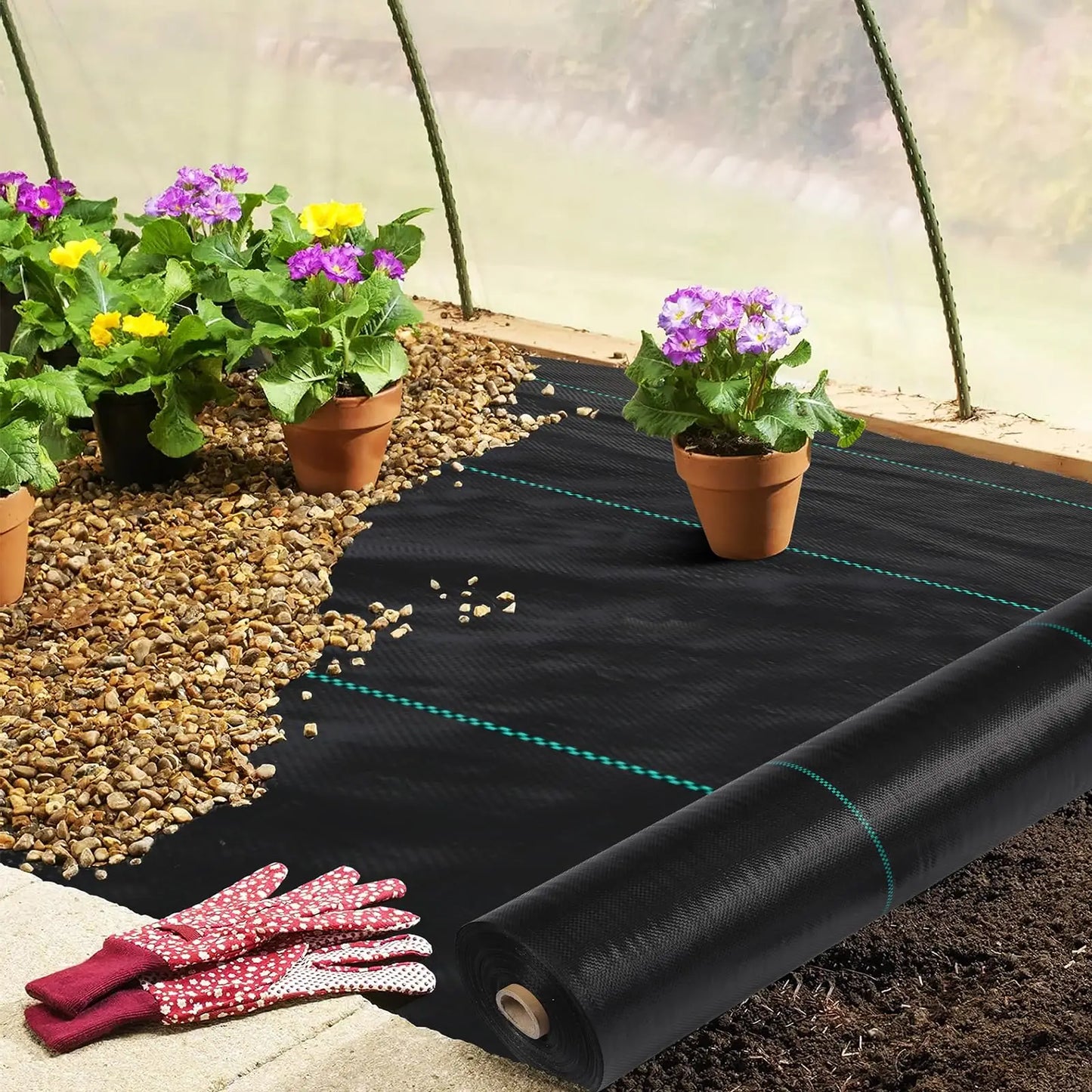 3/4/6*300/600FT Weed Barrier Landscape Fabric