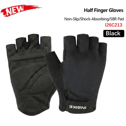 INBIKE 2025 Summer Cycling Gloves for Men Shock-Absorbing Padded Breathable Bicycle Gloves MTB Road Mountain Bike Riding Gloves