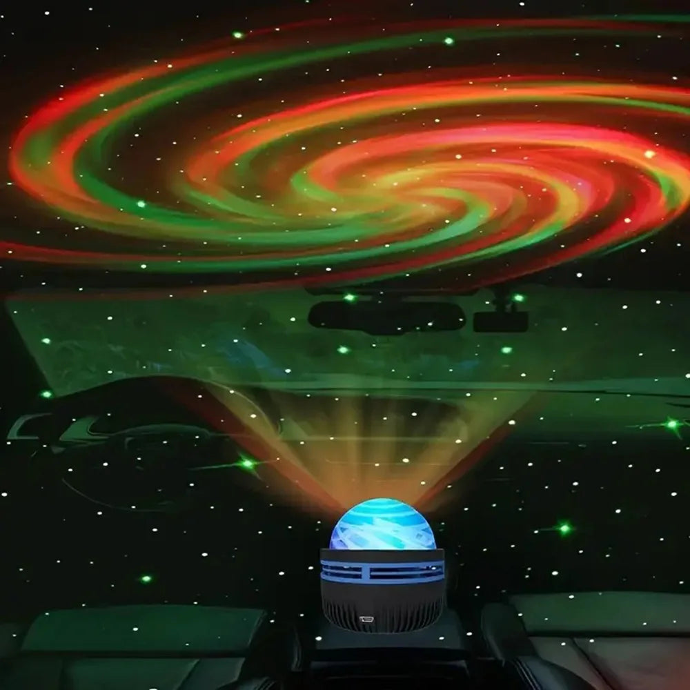 Vortex Galaxy Projector Light Creative Aurora Dynamic Projector Bedroom Night Light Kids Room Decoration Christmas Party Decor