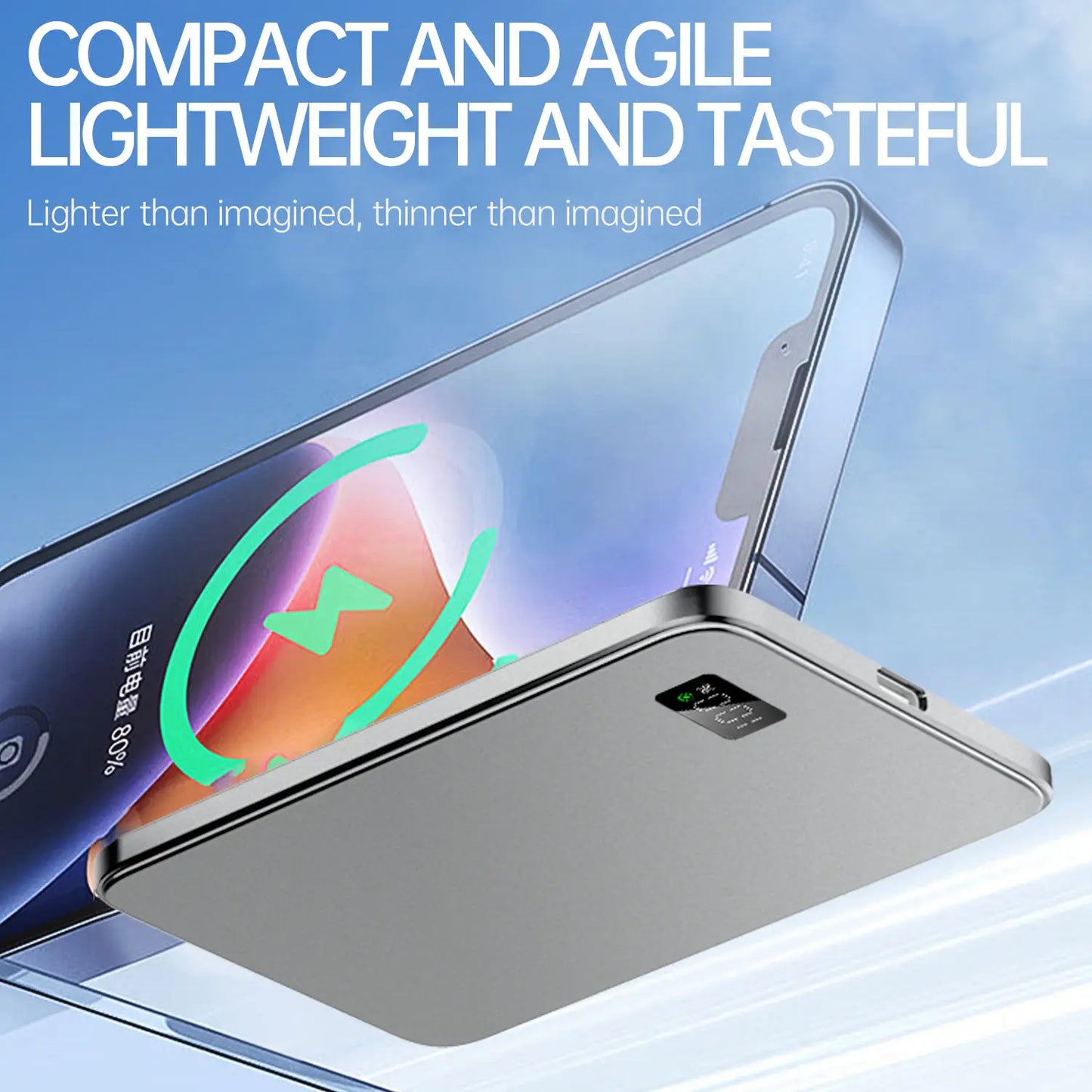 Lenovo 500000mAh Magnetic Power Bank PD22.5W Super Fast Charging Portable External Battery for Magsafe For Iphone Samsung Huawei