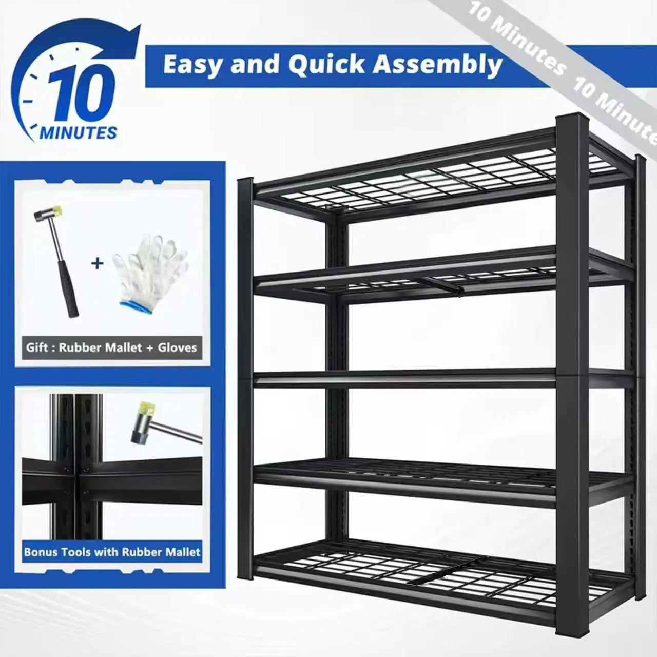 72" Commercial Grade Adjustable Shelving