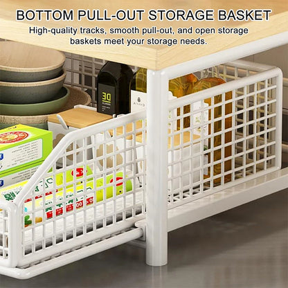 Kitchen Countertop Organizer – Multi-Use Shelf for Microwave