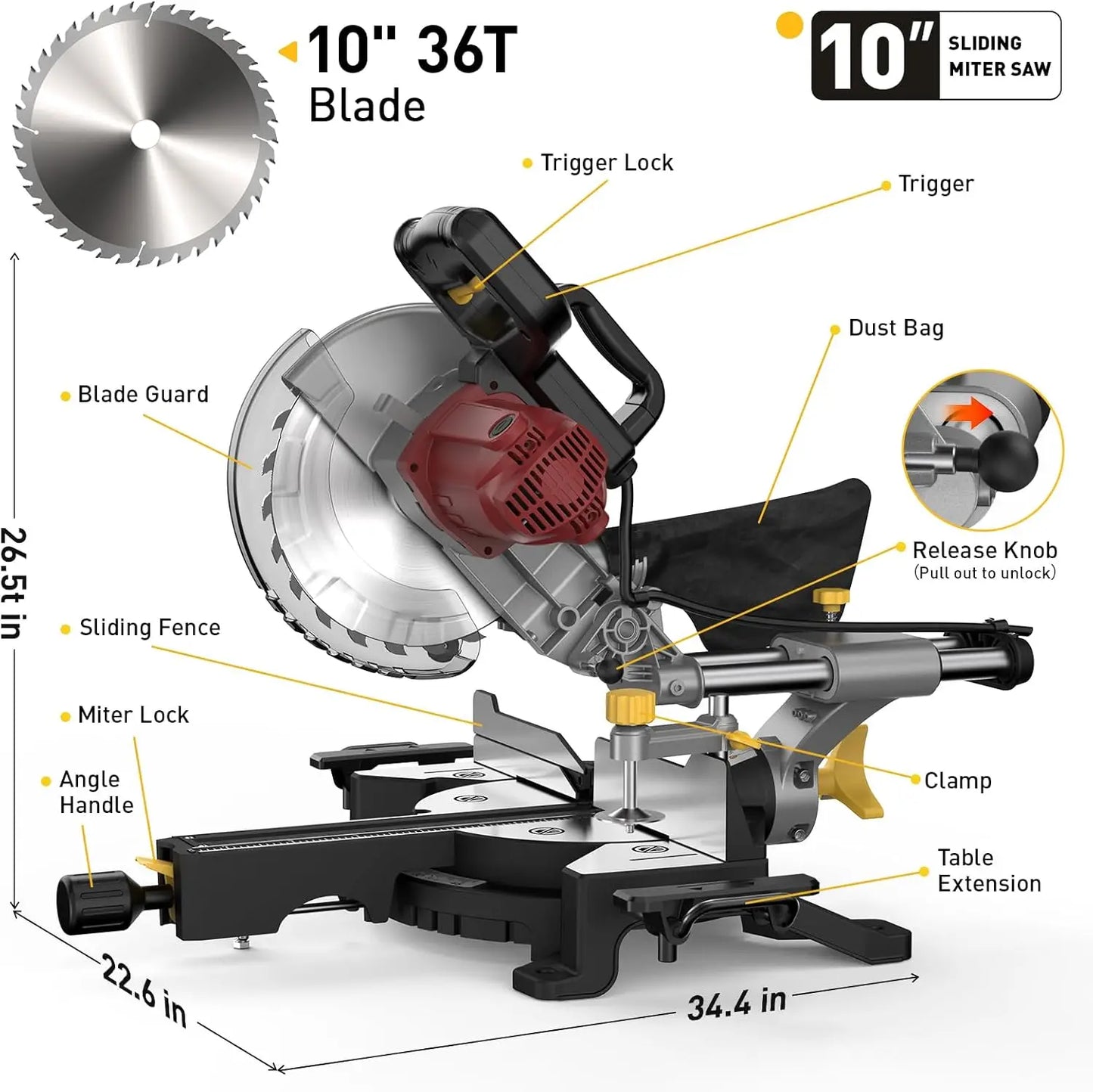 12" sliding compound chop saw