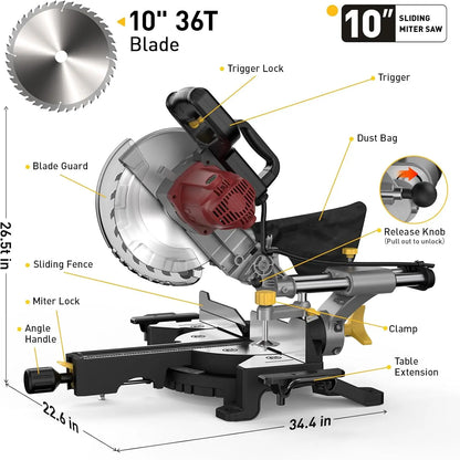 12" sliding compound chop saw