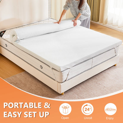 3 Inch Mattress Topper with Fabric Cover